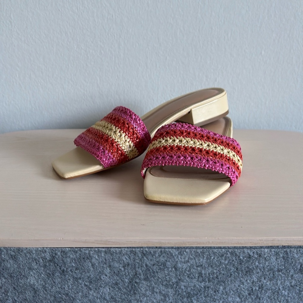 Maeve Raffia Slip-On Sandals - Picture 7 of 13